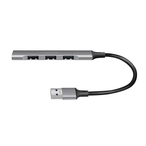 "Eleganz trifft Funktion: 4-Port USB 3.0 Slim-Hub in edlem Grau"