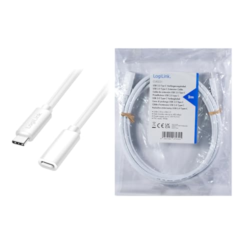 "Vielseitige Verbindung: 2m USB-C Verlängerungskabel in elegantem Weiß"