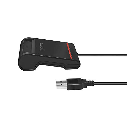 "USB Smart-ID Kartenleser: Ideal für eID & Online-Banking, Schwarz"