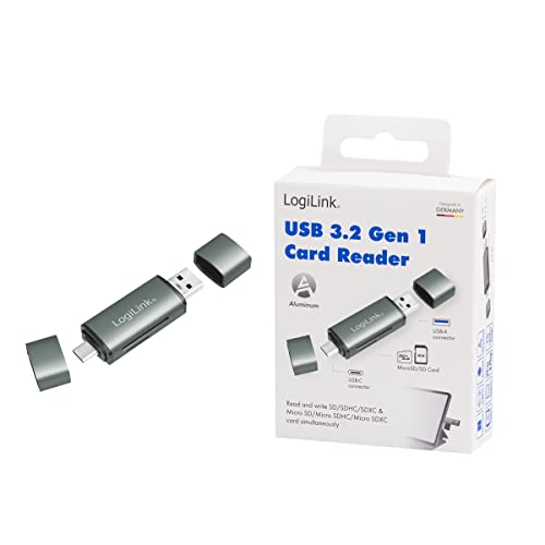 "Reisebereit: Aluminium Kartenleser für SD/microSD - 5 Gbit/s Übertragung"