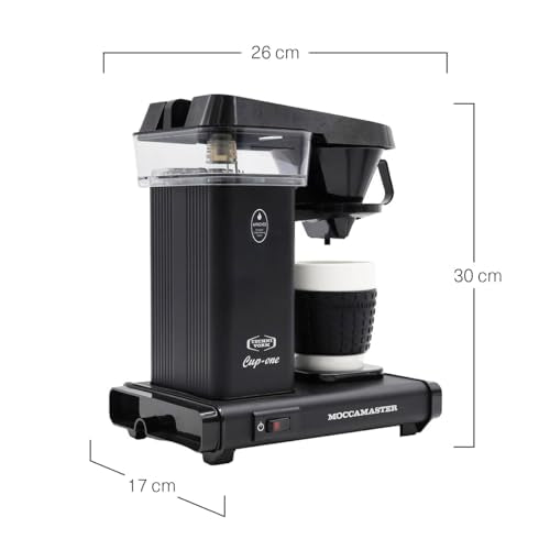 "Genießen Sie frisch gebrühten Kaffee: Moccamaster Cup-One in Matt Black"