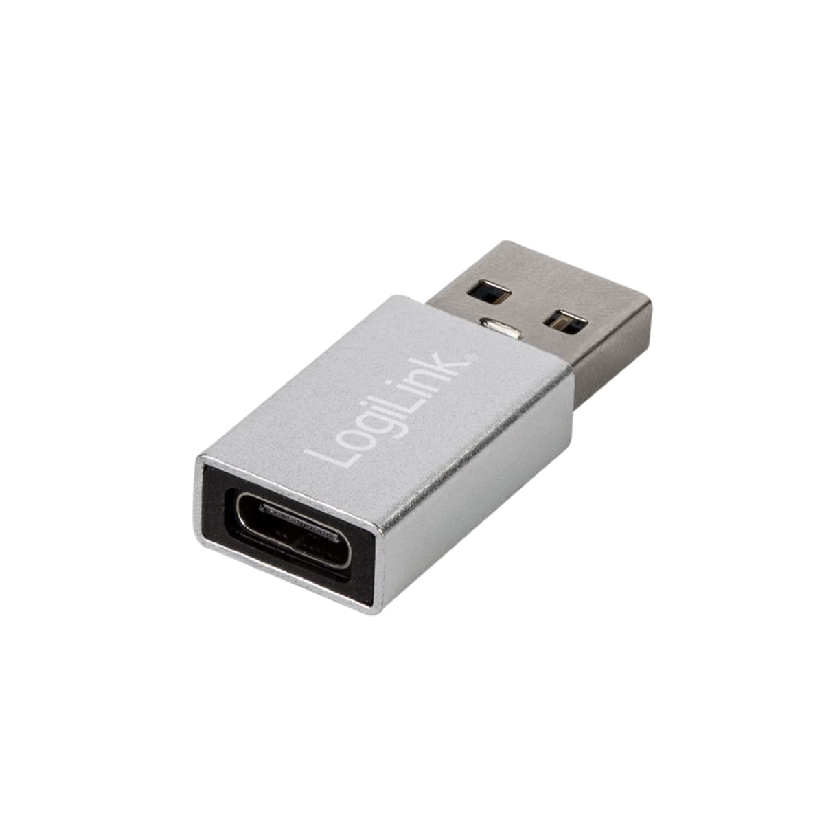 "Flexibel verbunden: Silberner USB-C Adapter für blitzschnelle Datenübertragung"