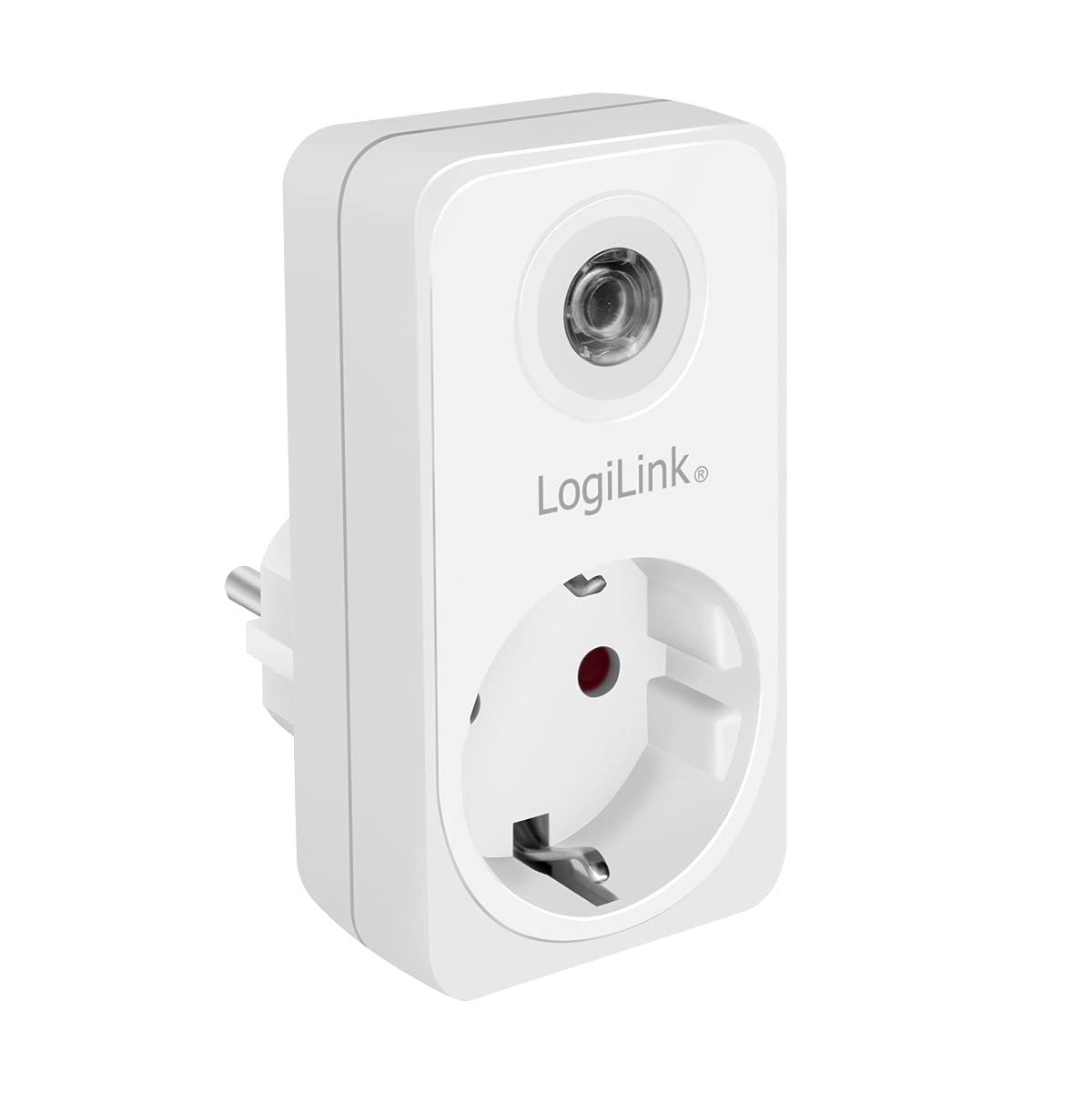 "Intelligente Energie: 1x Steckdosenadapter mit Dämmerungssensor in Weiß"