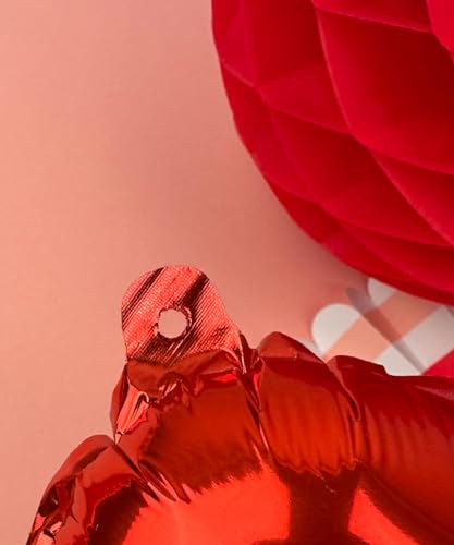 Folienballon Buchstabe S in Metallic Rot - 35 cm