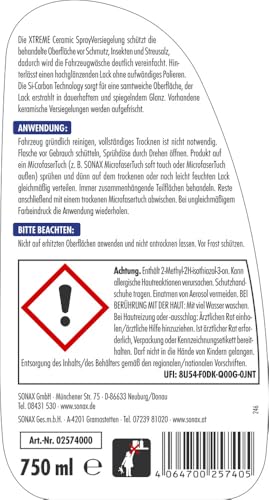 "Schutz und Glanz: 750ml Ceramic Spray für strahlenden Lack und Pflege"