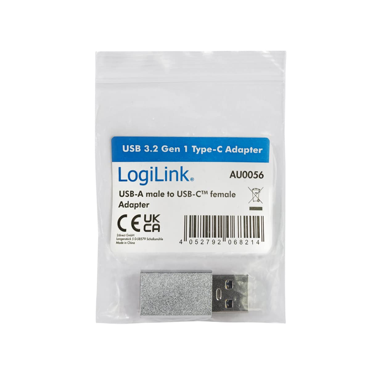 "Flexibel verbunden: Silberner USB-C Adapter für blitzschnelle Datenübertragung"