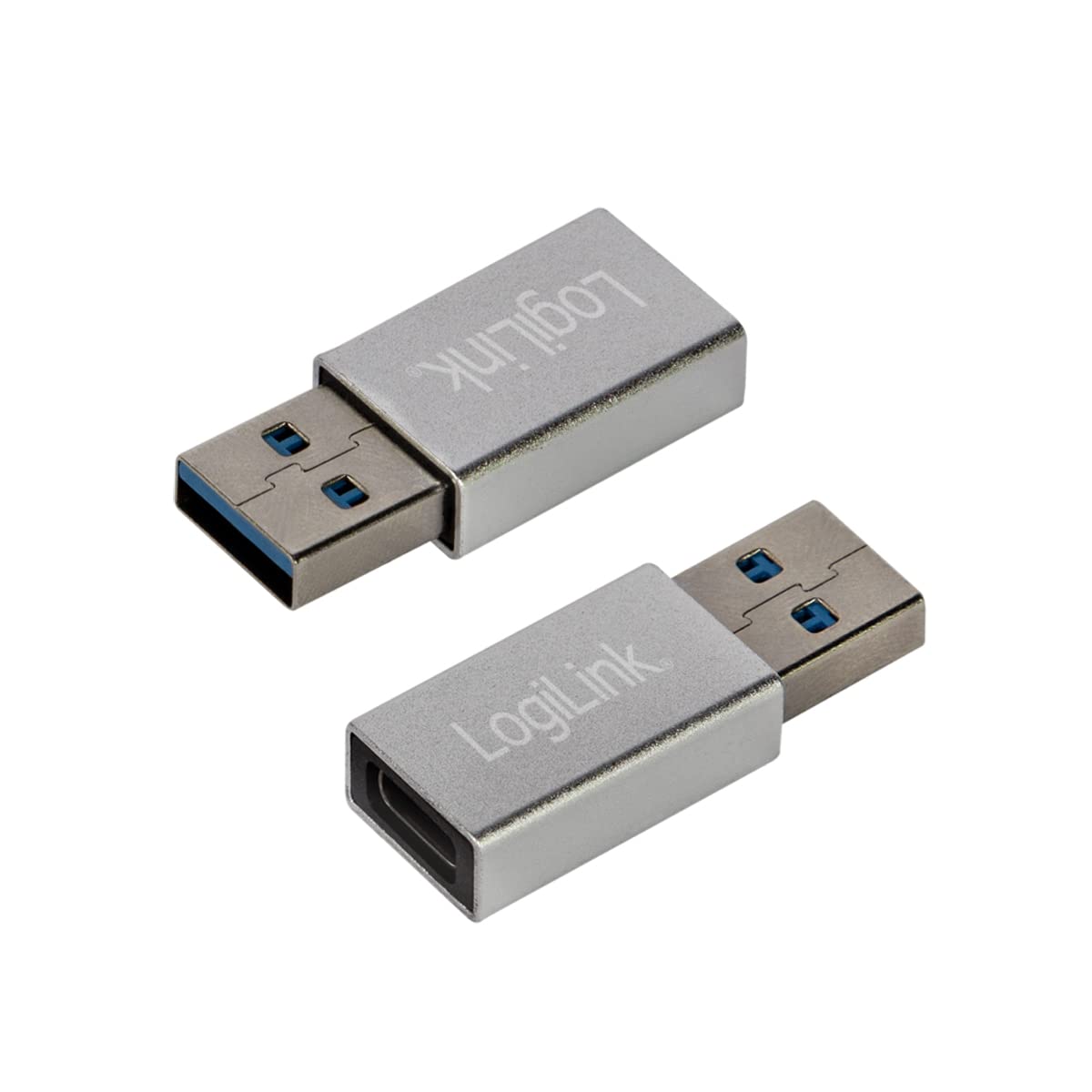 "Flexibel verbunden: Silberner USB-C Adapter für blitzschnelle Datenübertragung"