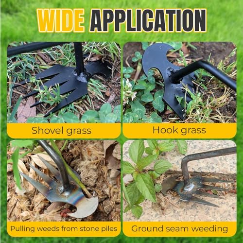 "Effiziente Gartenpflege: Unkrautentferner Schwarz, 29CM für Ihre Pflanzen"
