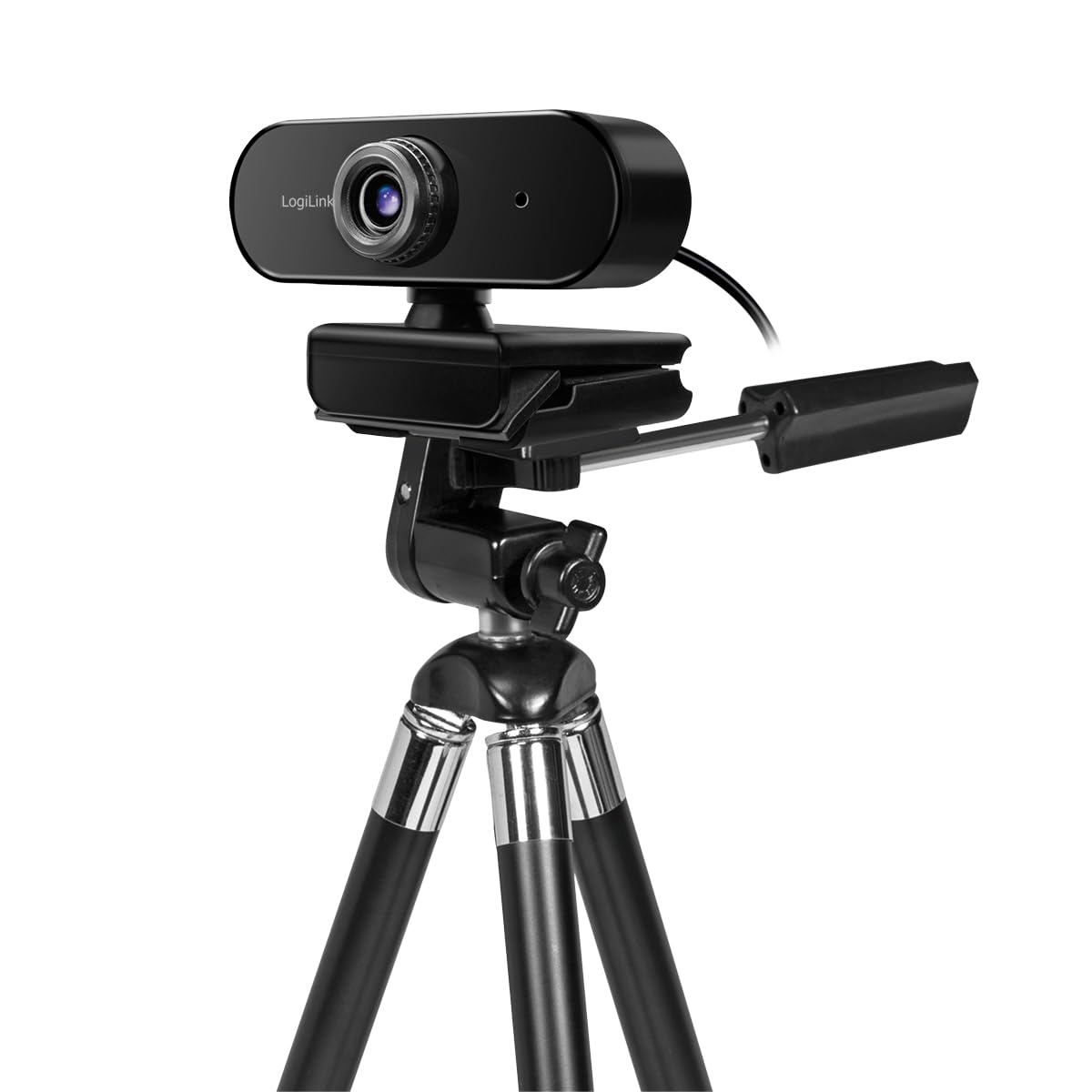 "Klare Videokonferenzen: Pro Full-HD-Webcam mit Mikrofon, Schwarz"