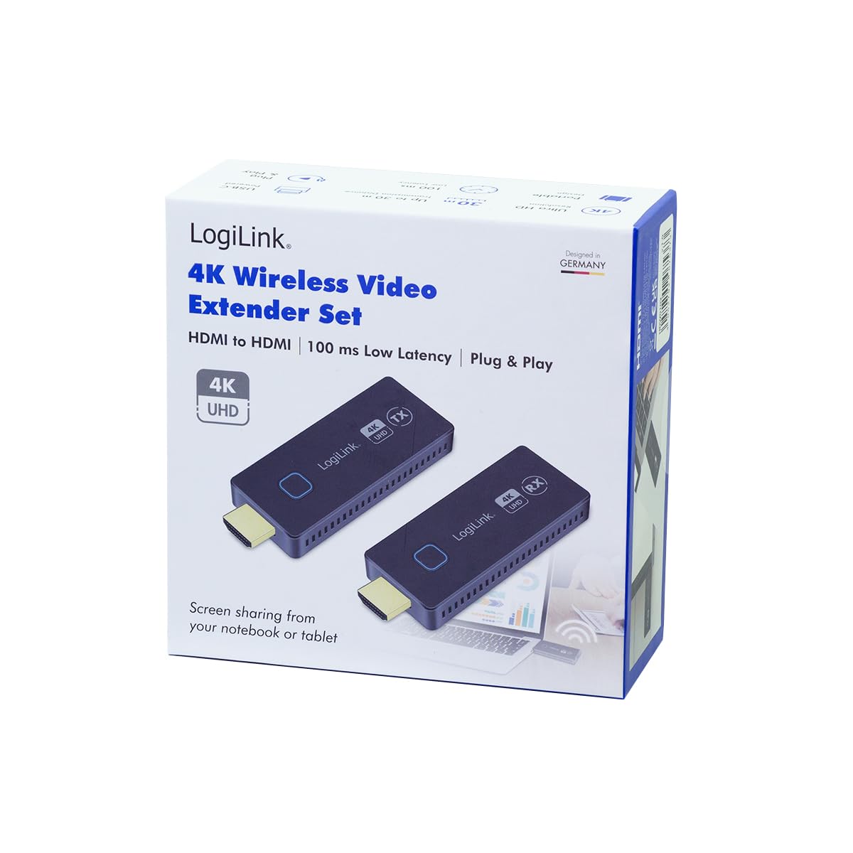 "Kabellose Freiheit: HDMI-Übertragungs-Set für 4K-Qualität bis 30m!"