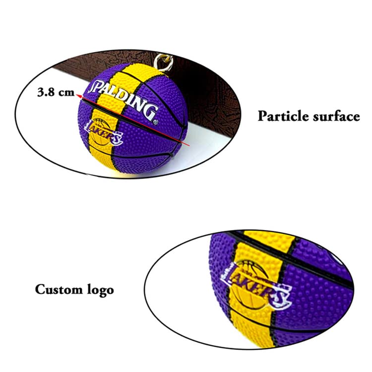 Genérico NBA Schlüsselanhänger - Keychain - Sammlerstücke verschiedene Teams Sportball Basketball - Kreativer 3D-Anhänger, dunkelviolett, One size