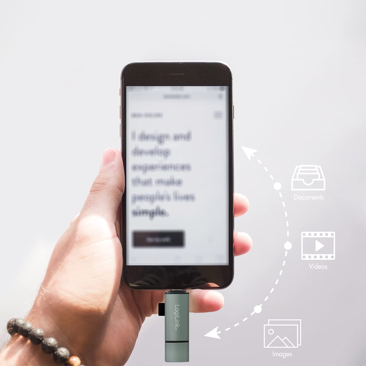 "Reisebereit: Aluminium Kartenleser für SD/microSD - 5 Gbit/s Übertragung"