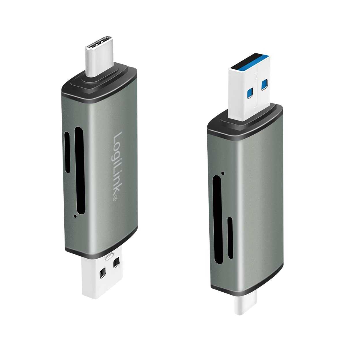 "Reisebereit: Aluminium Kartenleser für SD/microSD - 5 Gbit/s Übertragung"