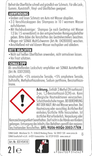 "Strahlende Sauberkeit: 2 Liter pH-neutrales AutoShampoo für perfekten Glanz!"