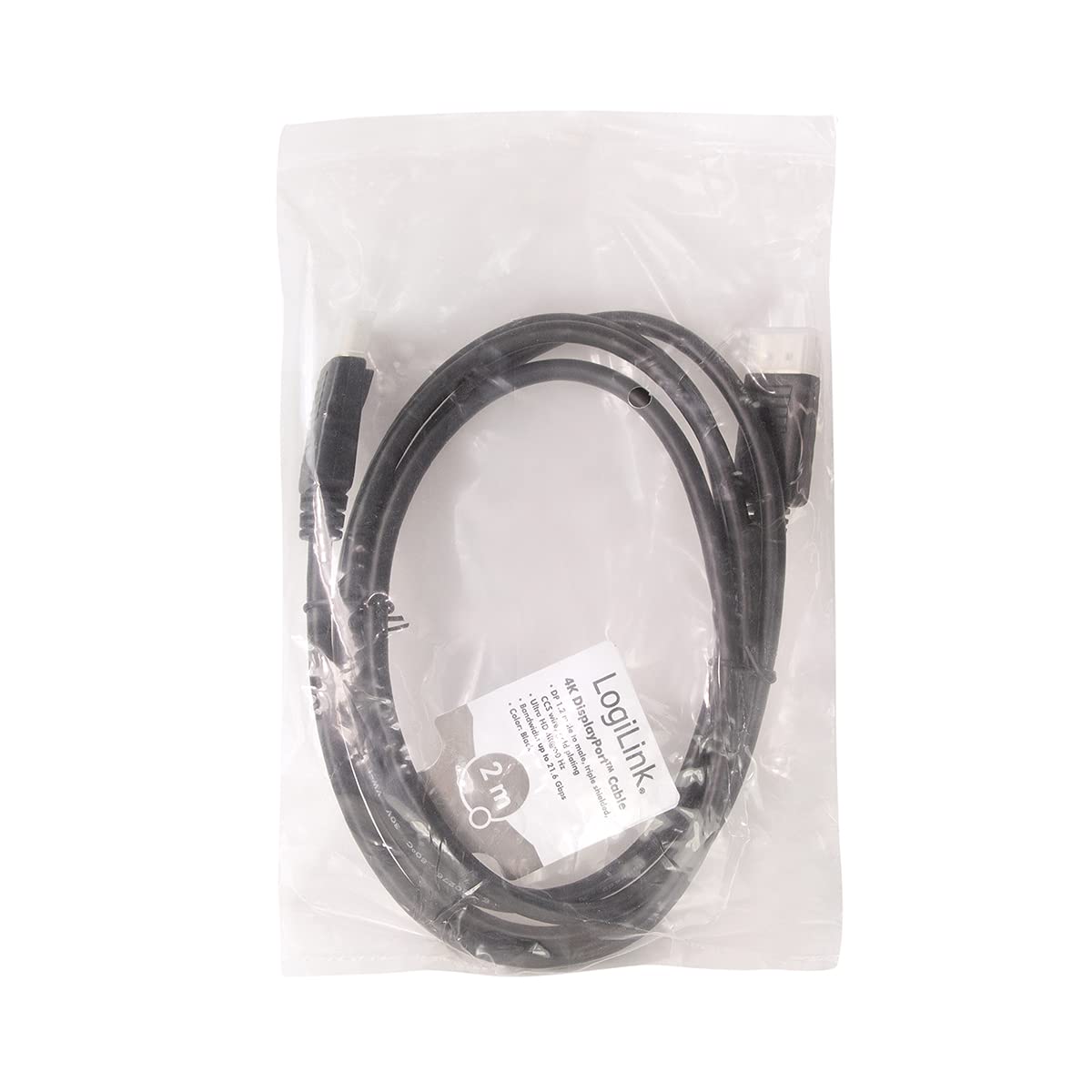 "Erleben Sie 4K: 2m schwarzes DisplayPort-Kabel für brillantes Streaming!"