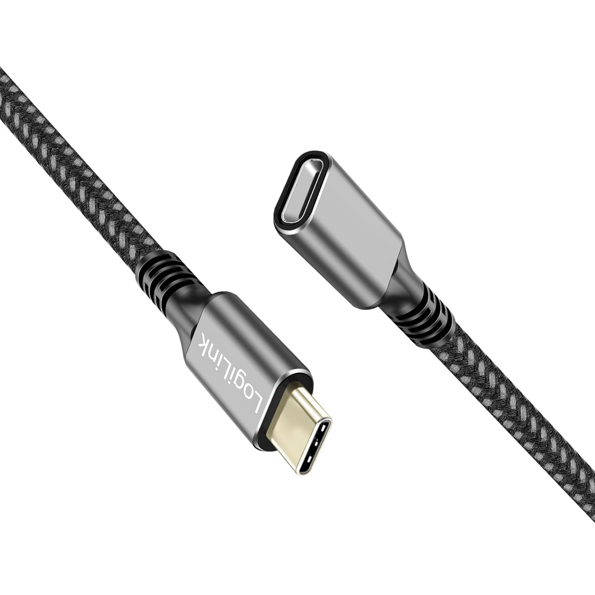 "Super Geschwindigkeit: 1m USB-C Verlängerungskabel in Schwarz für Power Delivery"