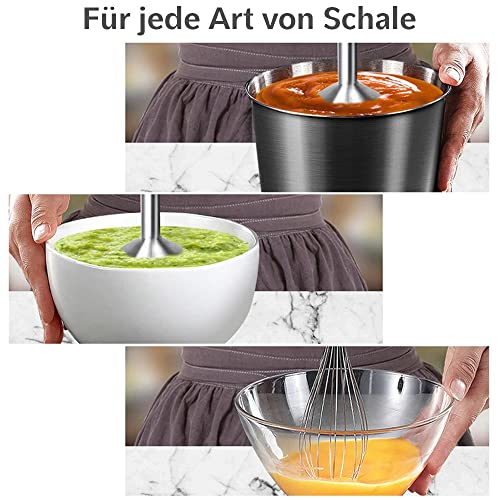 "Leistungsstarker 1200W Stabmixer Set mit 9 Zubehörteilen – Kochen leicht gemacht!"