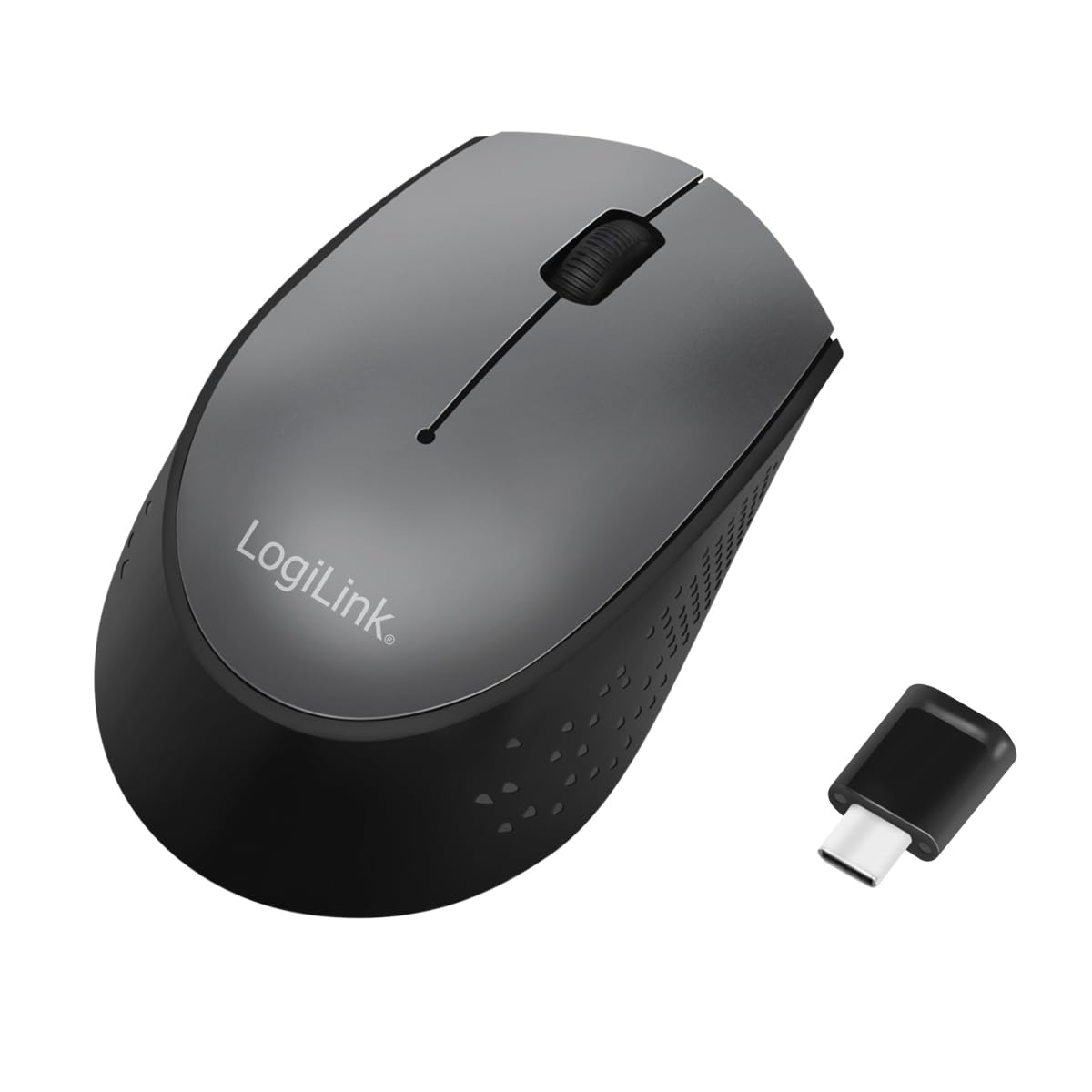 "Präzise Navigation: Kabellose USB-C Maus in Schwarz für flexibles Arbeiten"