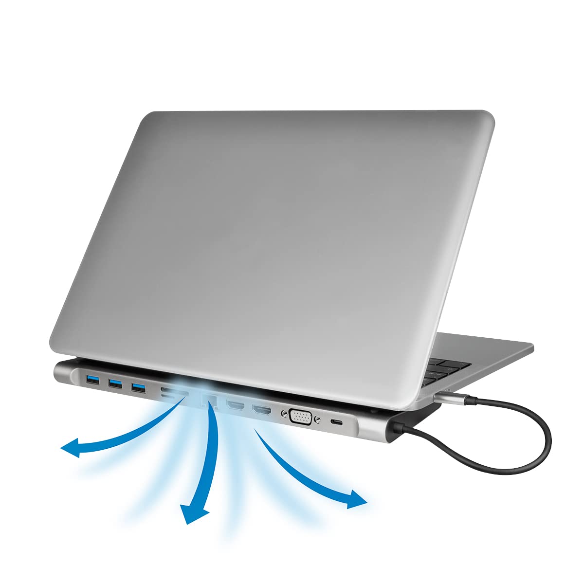 "All-in-One Lösung: 11-in-1 USB-C Dock mit 4K und 100W PD für Ihr Zuhause"