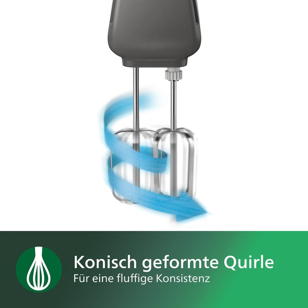 "Mixen leicht gemacht: Weißer Handmixer mit 5 Geschwindigkeiten, 450W Kraft"