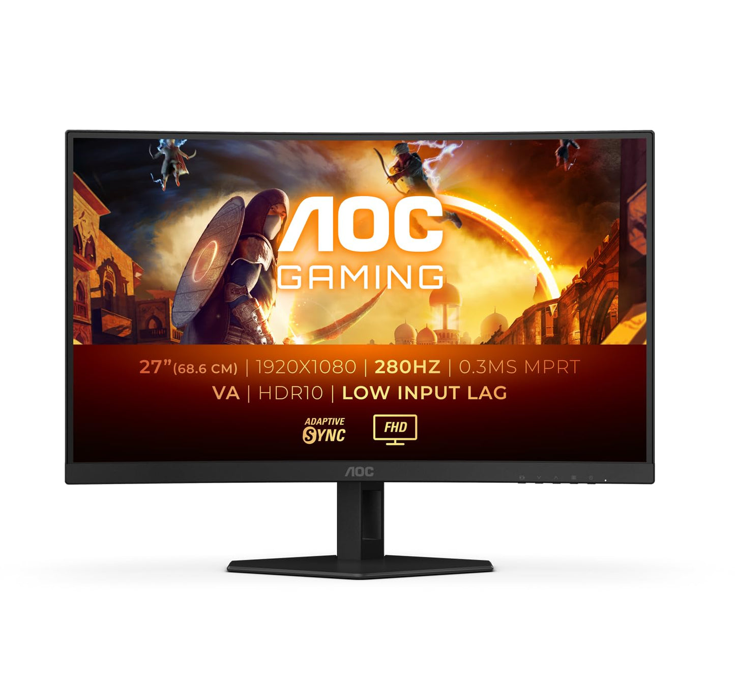 "Ultimatives Gaming-Erlebnis: 27 Zoll Curved Monitor in edlem Schwarz"