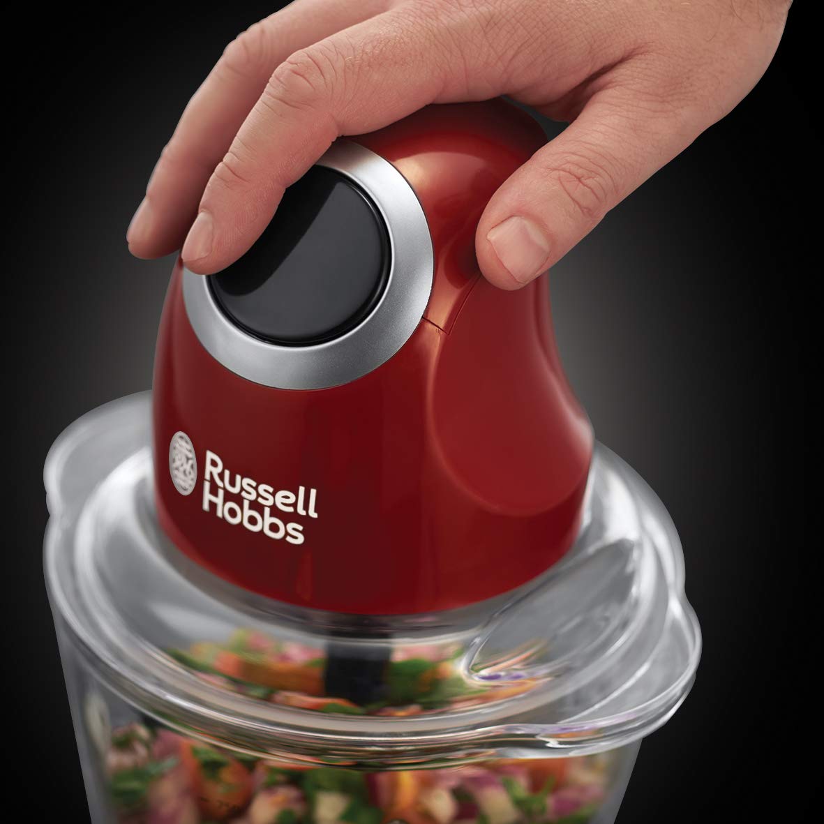 "Effizientes Zerkleinern: 500ml roter Mini-Zerkleinerer für frische Speisen"