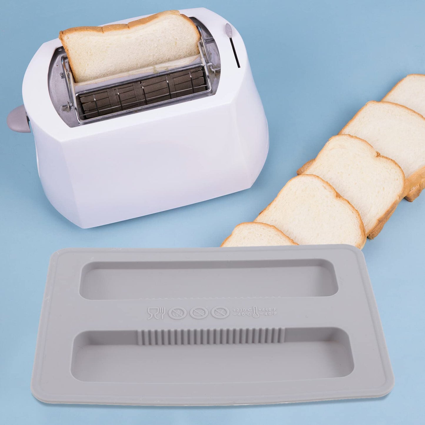"Schutz für Ihren Toaster: Graue Silikon-Abdeckung für längere Lebensdauer"