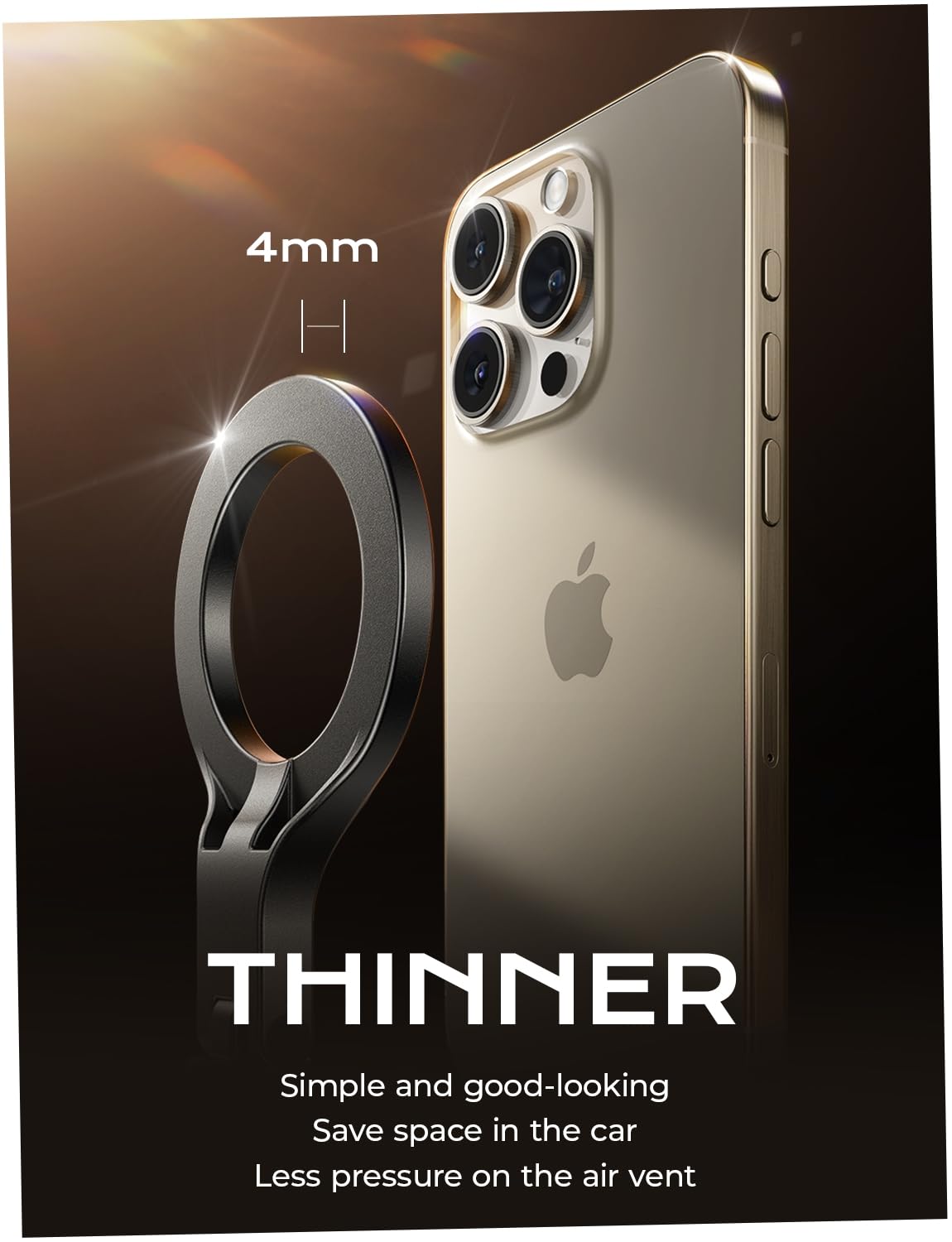"Ultrastarker Magnet: Magsafe Autohalter für iPhone mit 30 N55 Magneten"