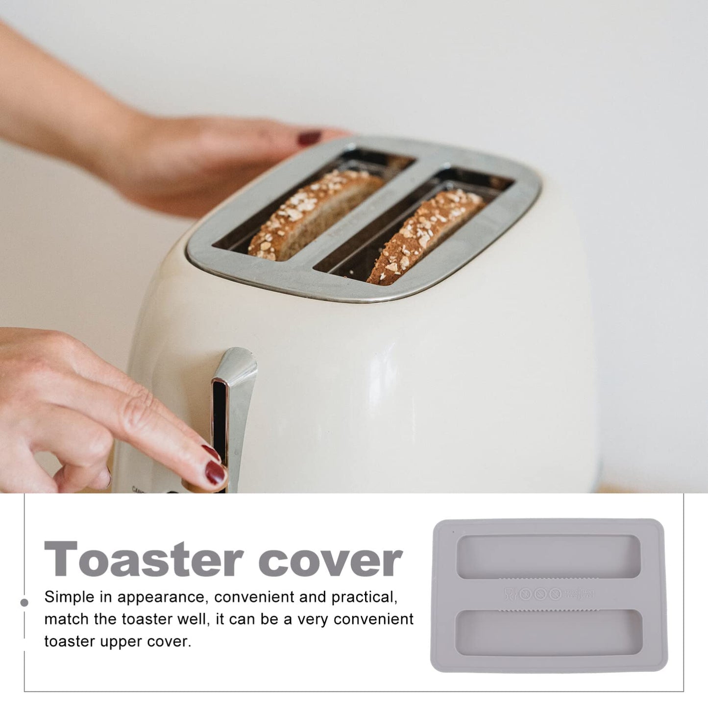 "Schutz für Ihren Toaster: Graue Silikon-Abdeckung für längere Lebensdauer"