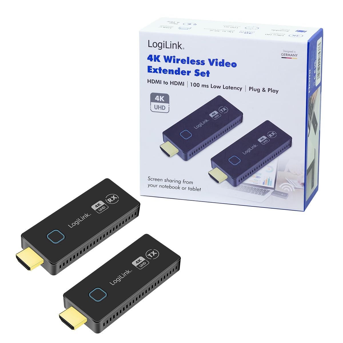 "Kabellose Freiheit: HDMI-Übertragungs-Set für 4K-Qualität bis 30m!"