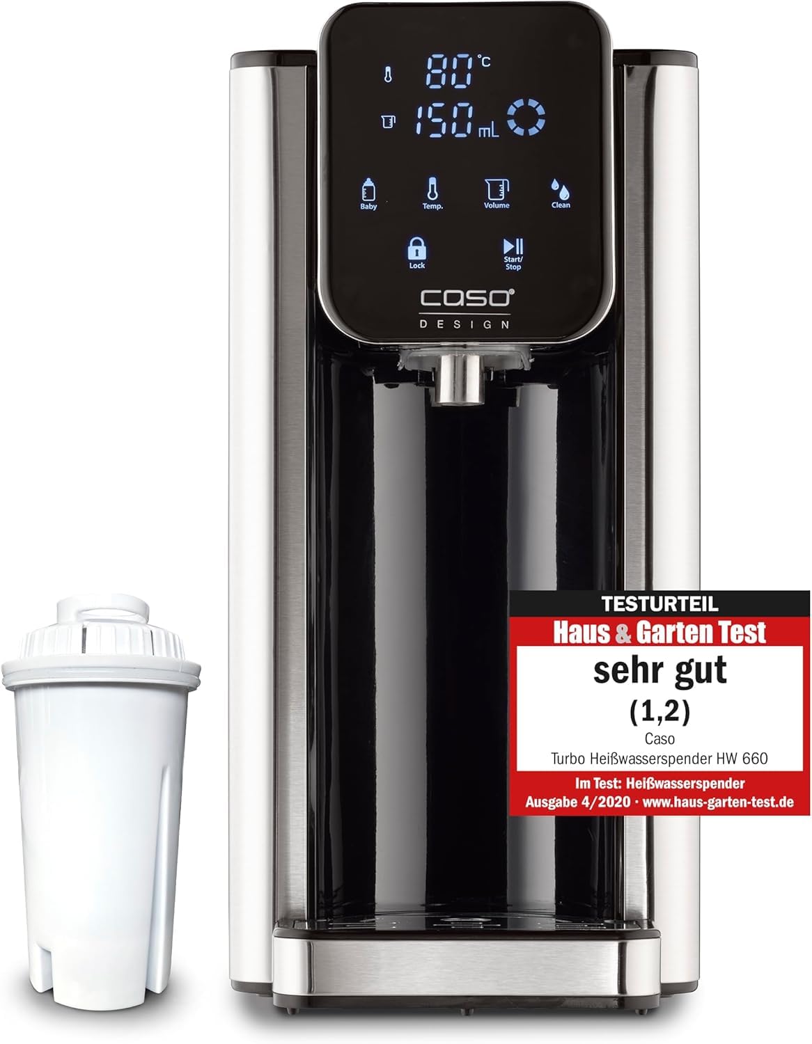 "Heißes Wasser in Sekunden: 2,7l Heißwasserspender mit 7 Temperatureinstellungen!"