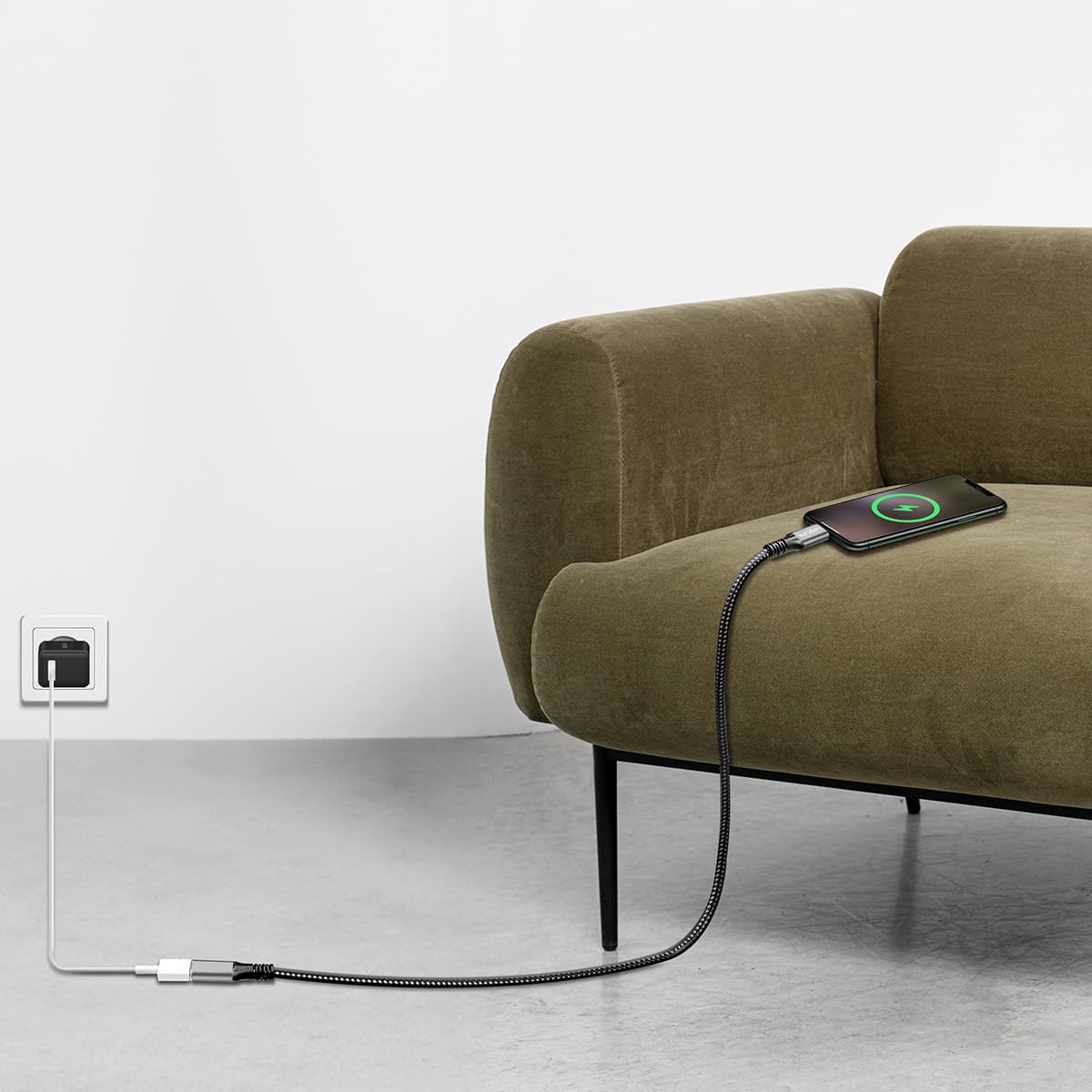 "Super Geschwindigkeit: 1m USB-C Verlängerungskabel in Schwarz für Power Delivery"