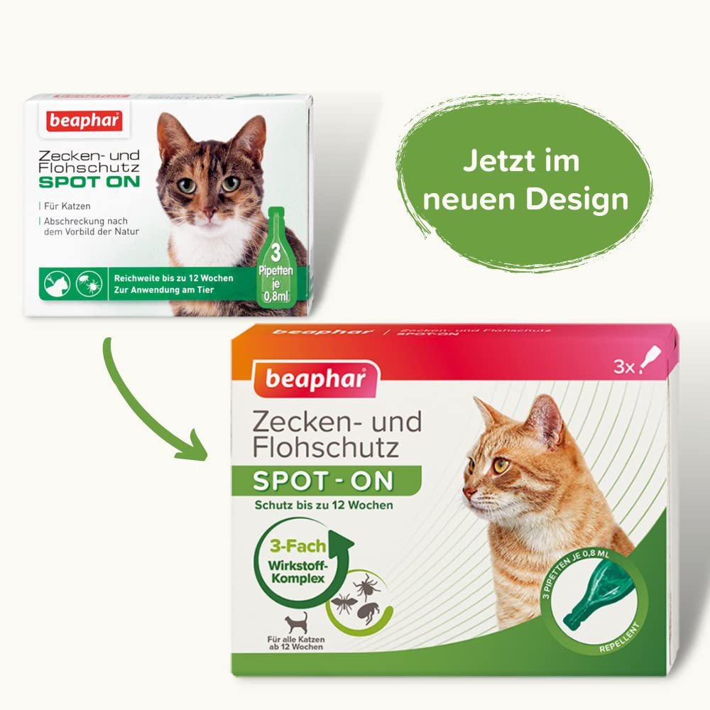 "Schutz für Ihre Katze: 3x Effektiver Zecken- und Flohschutz Spot-On"