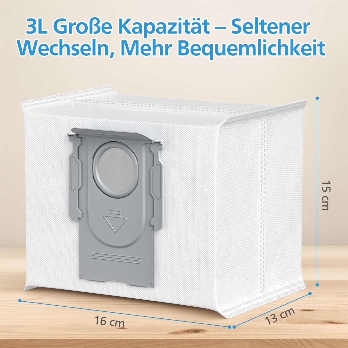 12 Stück Staubbeutel für Roborock S8+ und andere Modelle