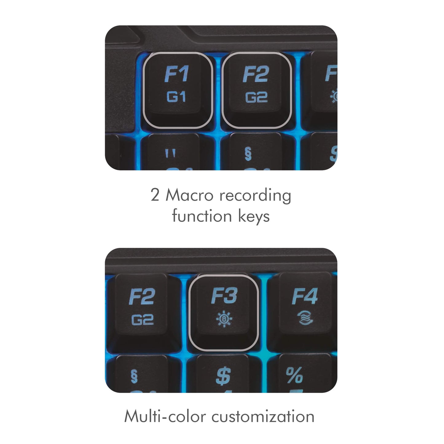 "Erlebe den Komfort: Ergonomische einhändige Gaming Tastatur in Schwarz"