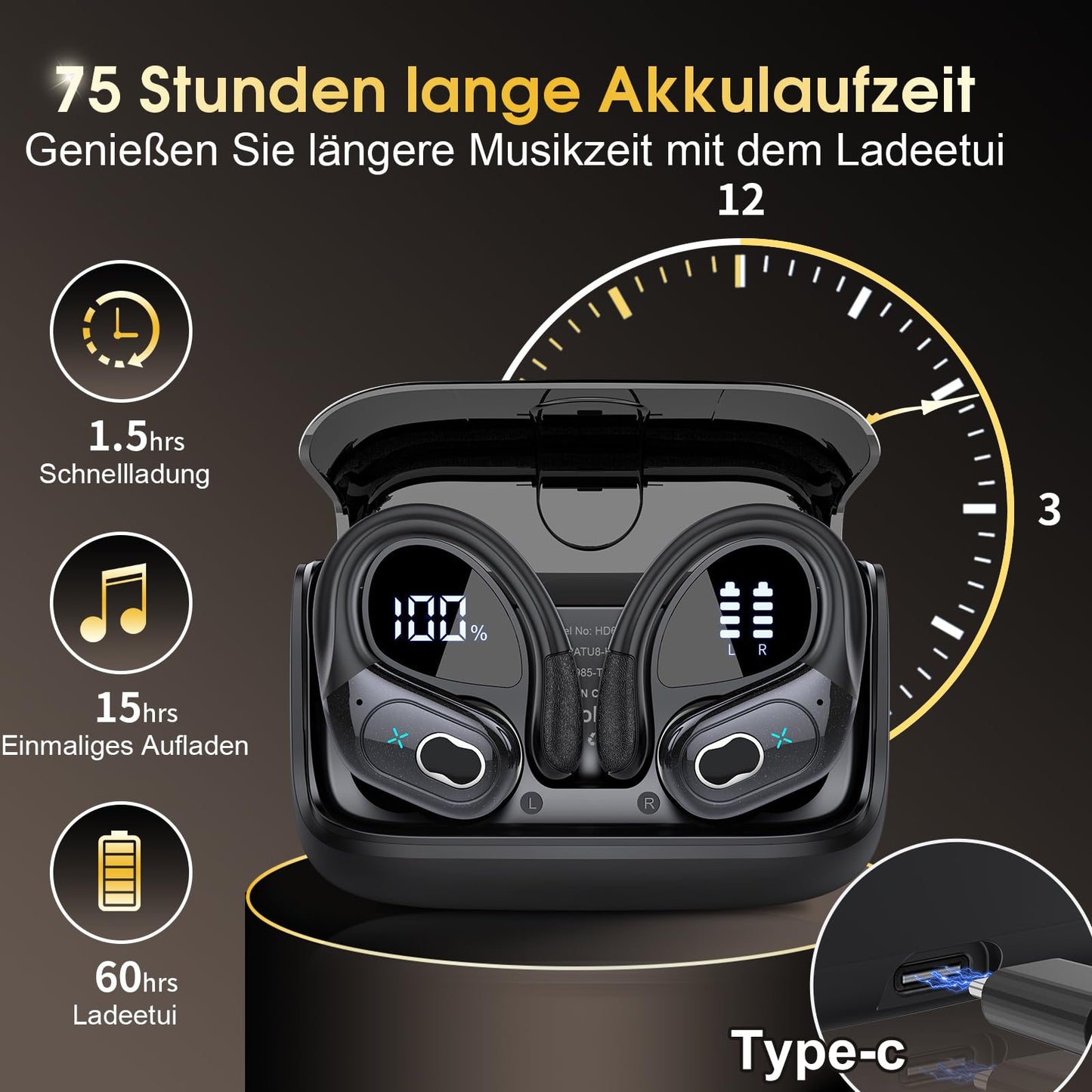 STECEi In Ear Kopfhörer Schwarz – Hochwertiger Sound für jeden Anlass