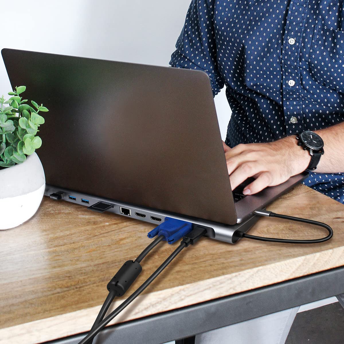 "All-in-One Lösung: 11-in-1 USB-C Dock mit 4K und 100W PD für Ihr Zuhause"