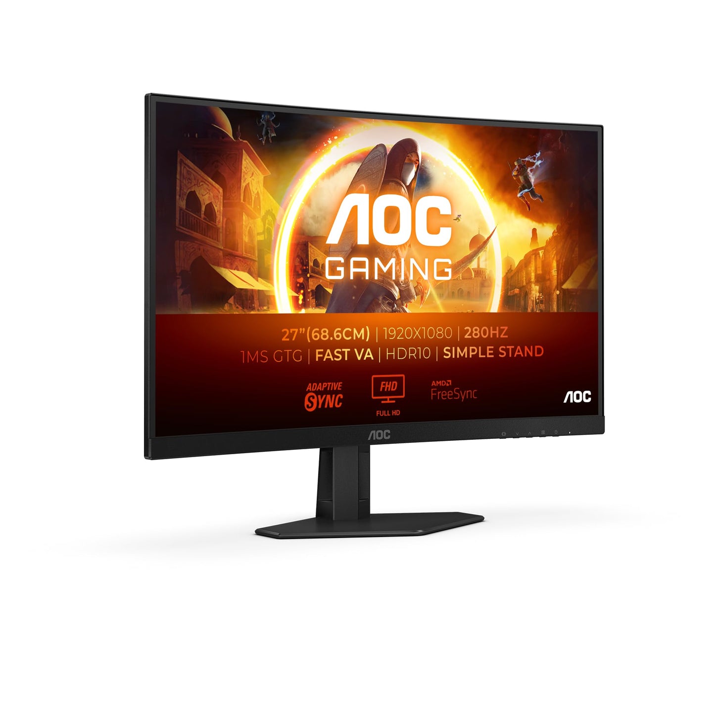 "Ultimatives Gaming-Erlebnis: 27 Zoll Curved Monitor in edlem Schwarz"