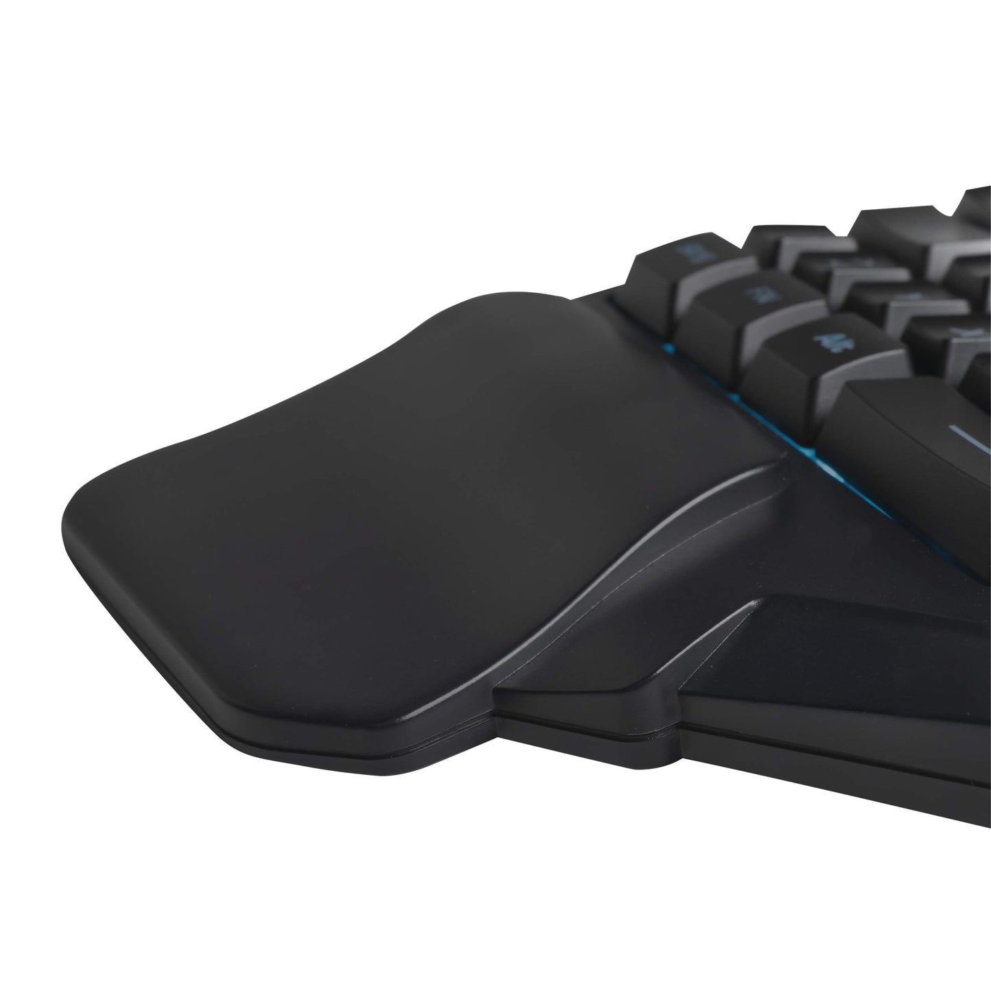 "Erlebe den Komfort: Ergonomische einhändige Gaming Tastatur in Schwarz"
