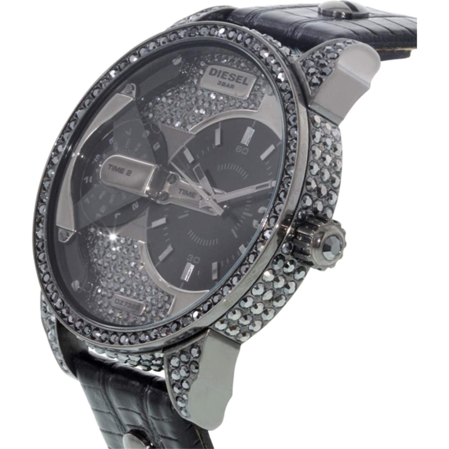 Diesel Herren-Armbanduhr Analog Quarz Leder DZ7328
