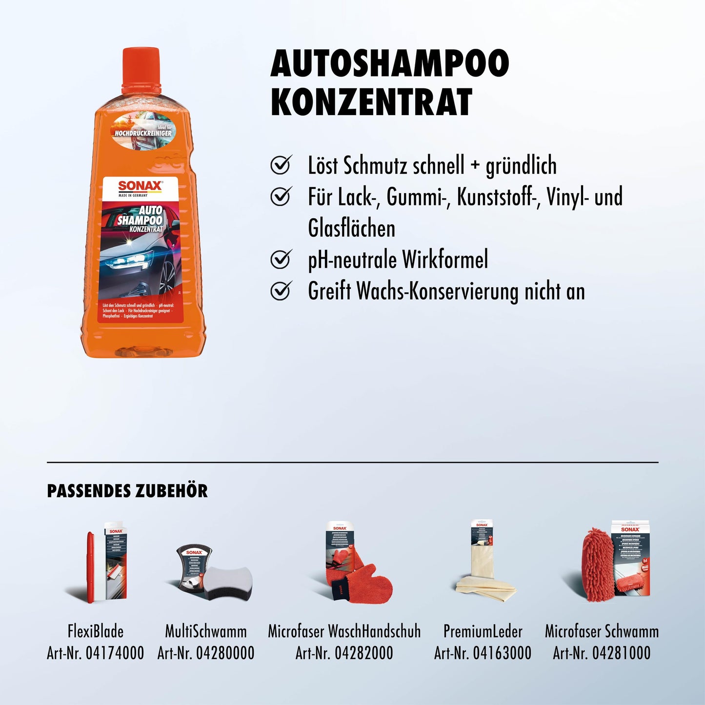 "Strahlende Sauberkeit: 2 Liter pH-neutrales AutoShampoo für perfekten Glanz!"