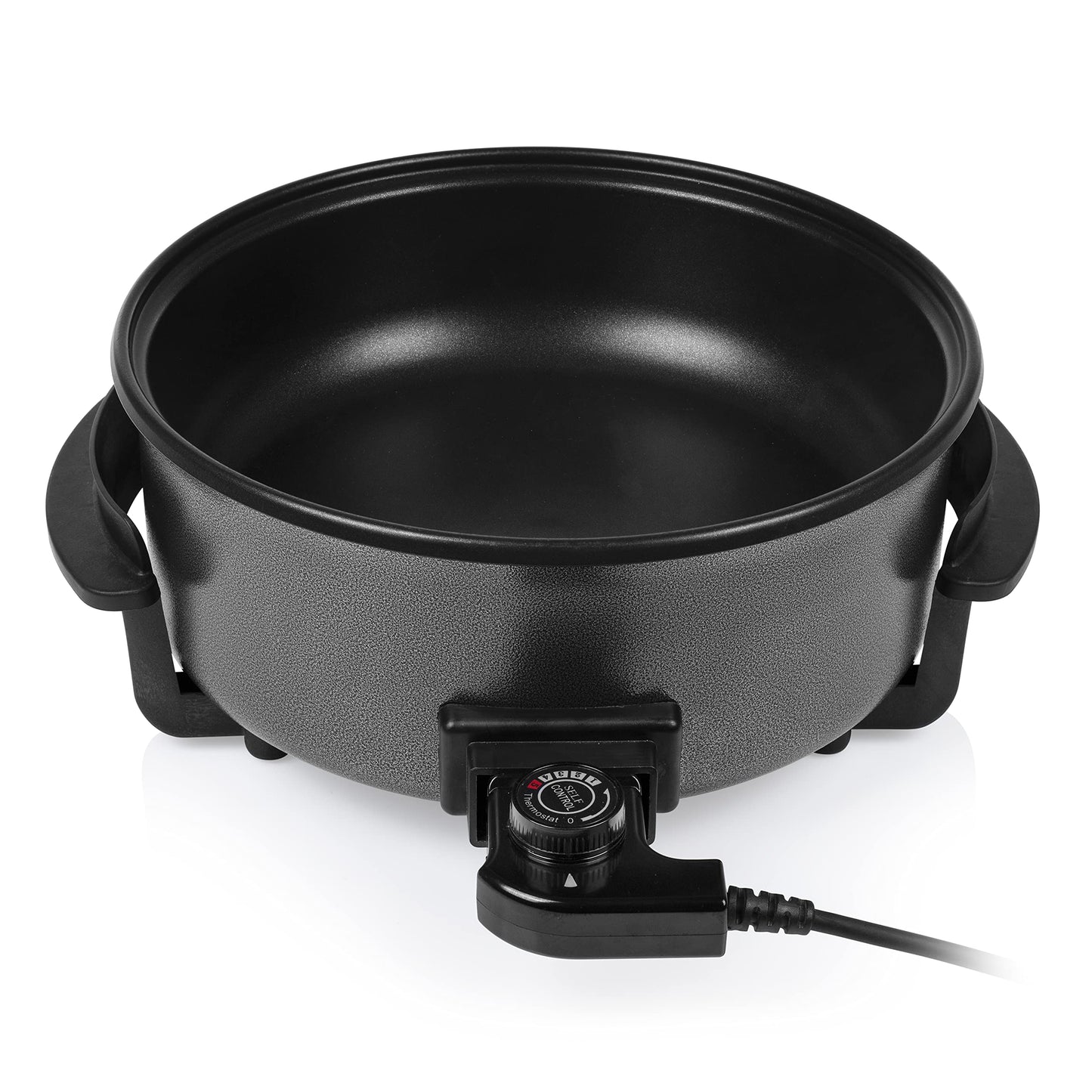 "Vielseitige Elektro-Pfanne 30 cm: Schnelles Kochen mit Stil für zwei!"