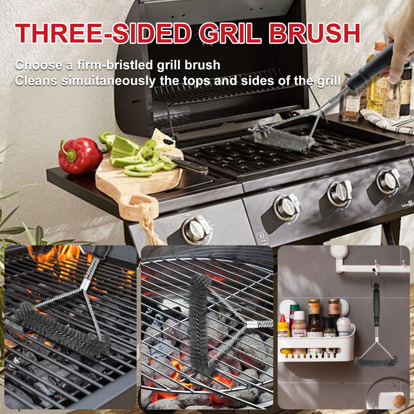 "Vollständiges 20er Grillzubehör-Set in Edelstahl – Perfekt für Grillmeister!"