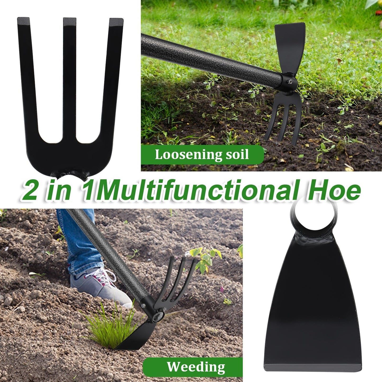 "Multifunktionale Gartenhacke, 116cm lang für ideales Arbeiten im Garten"