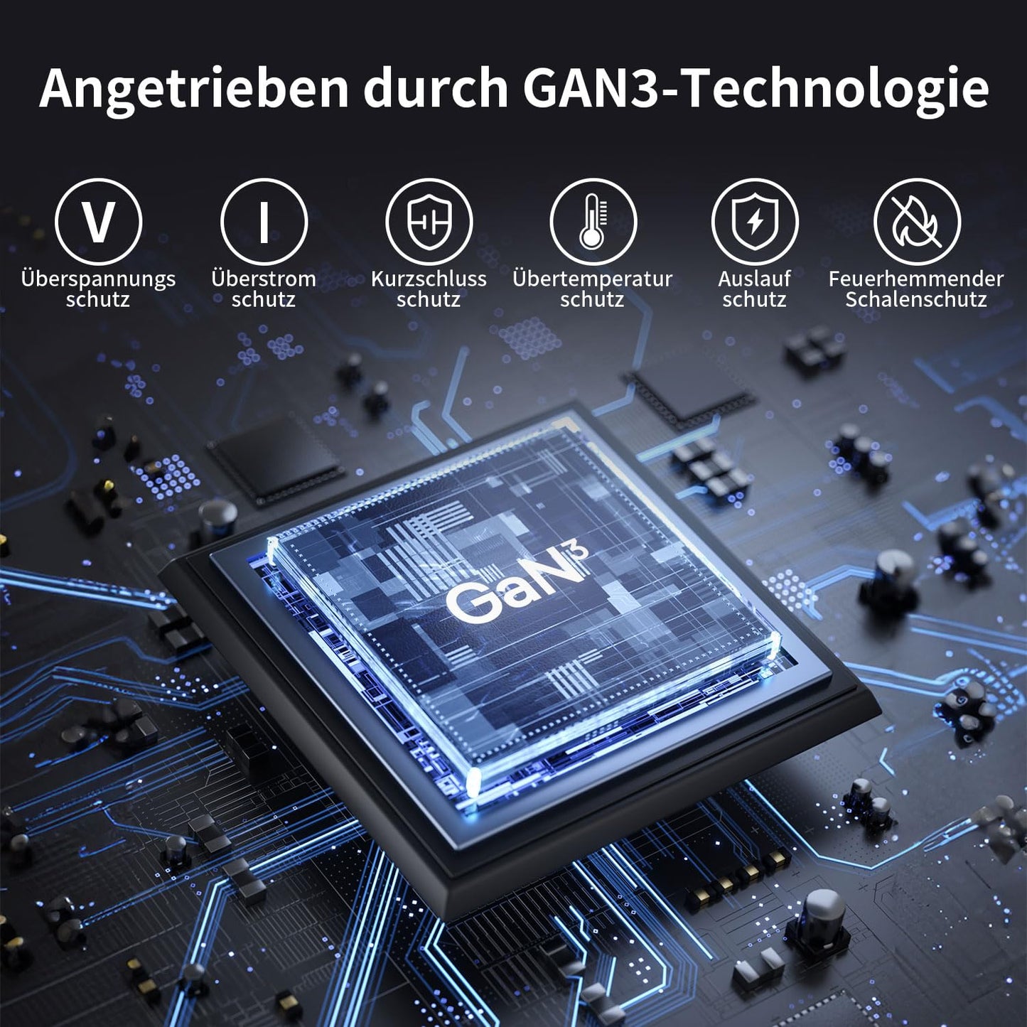 "Vielseitige Ladeleistung: 6-Port 100W USB C Ladegerät für Zuhause und unterwegs"