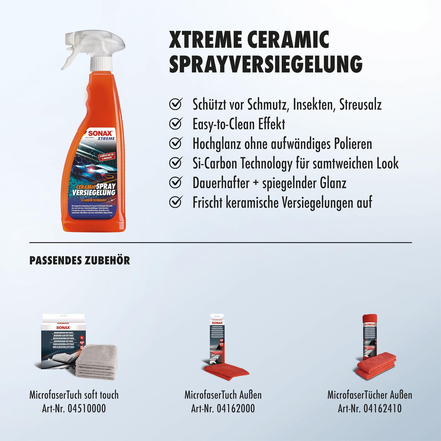 "Schutz und Glanz: 750ml Ceramic Spray für strahlenden Lack und Pflege"