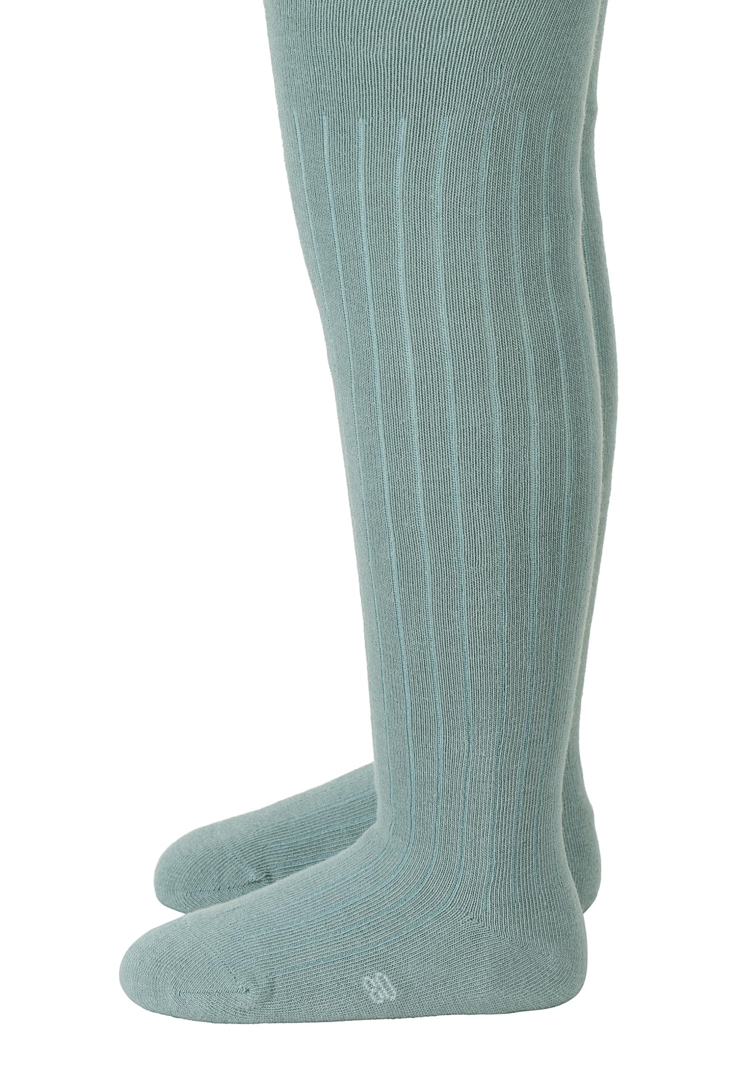 Sterntaler Strumpfhose Rippenmuster - Kinderstrumpfhosen mit Muster - Unisex Strumpfhose mit elastischem Bund für bequemen Halt - Komfortable Strumpfhose vielseitig zu kombinieren - steingrün, 74