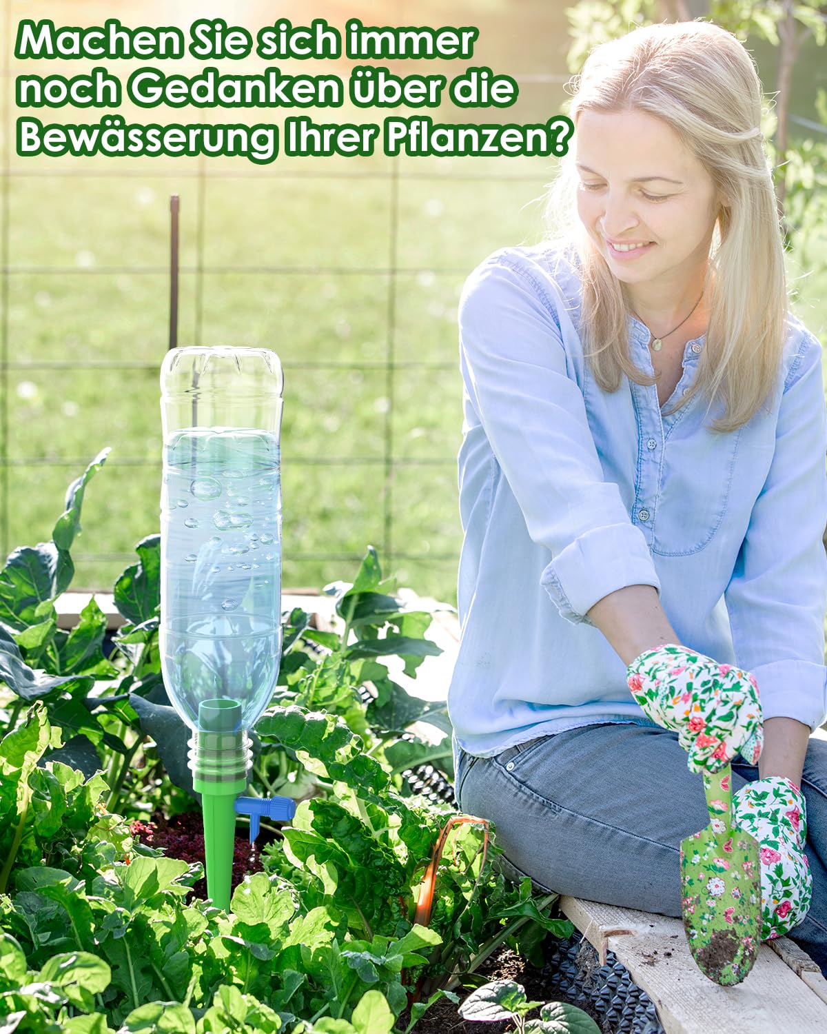 "Urlaubsbewässerung für Pflanzen: Automatisches Tropfsystem für alle Flaschen!"