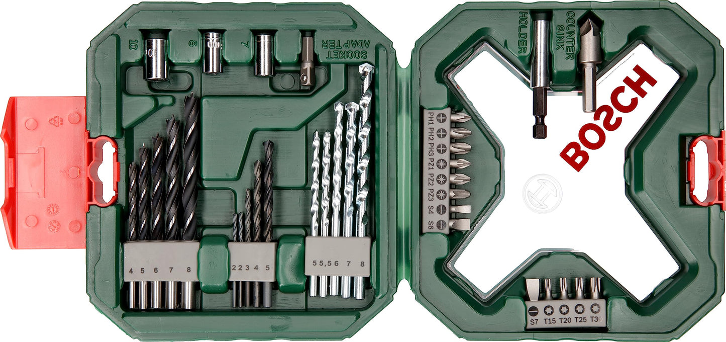 Bosch 34tlg. X-Line Bohrer- und Schrauberbit-Set – Vielseitig und Robust