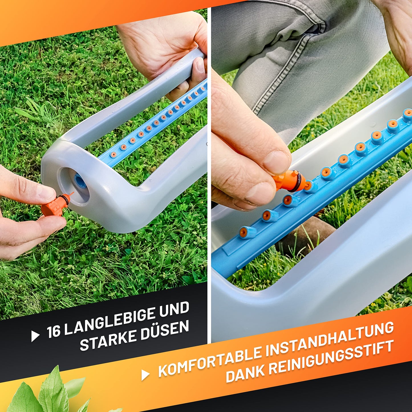 "Grüne Oasen: Robuster Sprinkler für bis zu 336 m² effektive Bewässerung!"